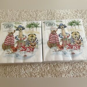 NWT Beach Dogs Paper Napkins